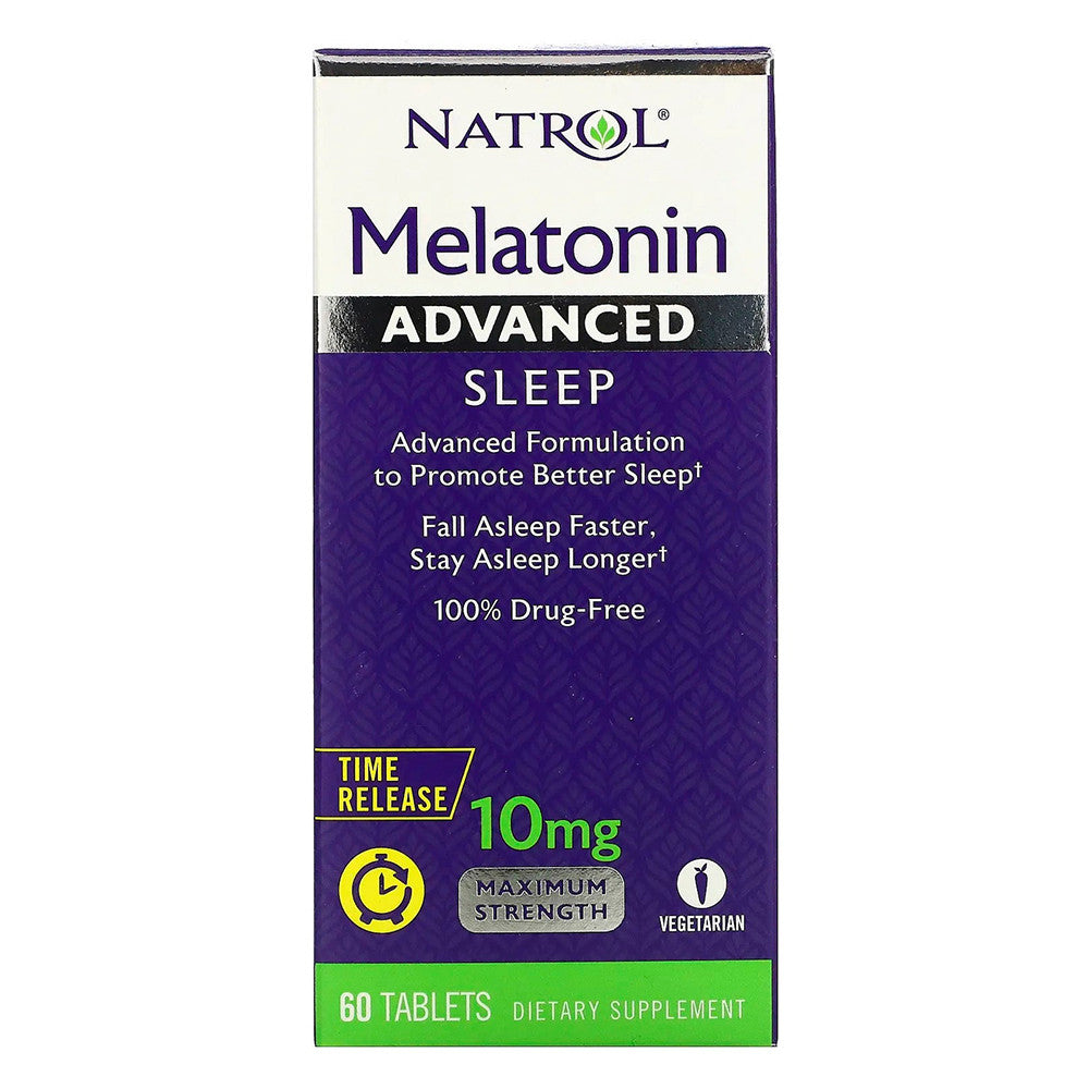 Natrol Advanced Sleep Melatonin 10 Mg Maximum Strength Tablets, 60 Ea